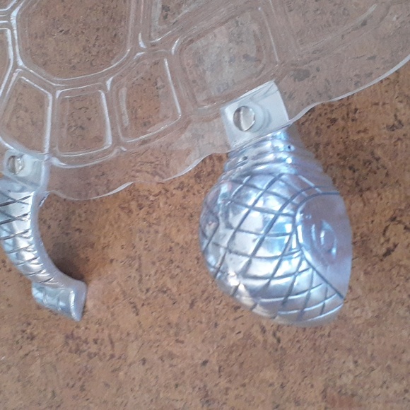 1970 Grainware Arther Court Lucite Turtle Serving Tray w/Dome. - Picture 3 of 7